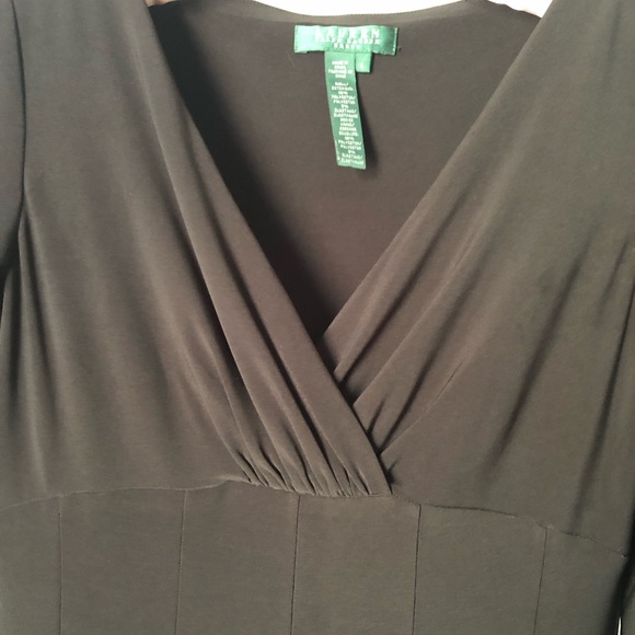 Lauren Ralph Lauren black swing dress women size 6 - Picture 5 of 12